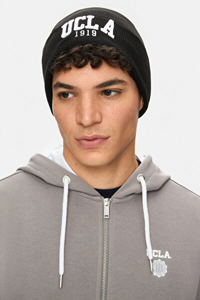 UCLA LANITA Black Beret Κεντητό - Unisex Beret