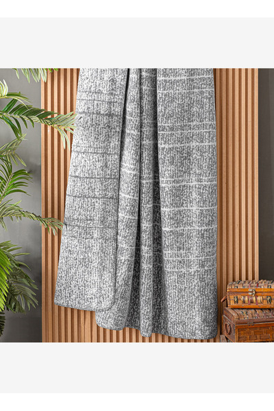 Sarev Gray Blanket Bazaar Laurel Blanket Ck, .Grey