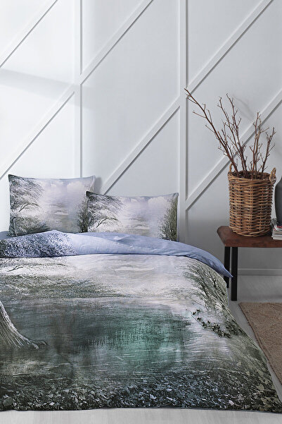 Özdilek Woud Çift Kişilik Soft Life Saten Nevresim Takımı