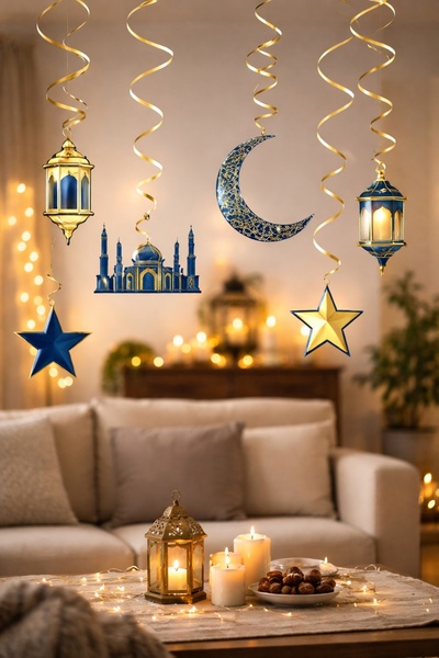 BeySüS Ramazan Ayı Tavan Süsü Çoklu Sarkıt