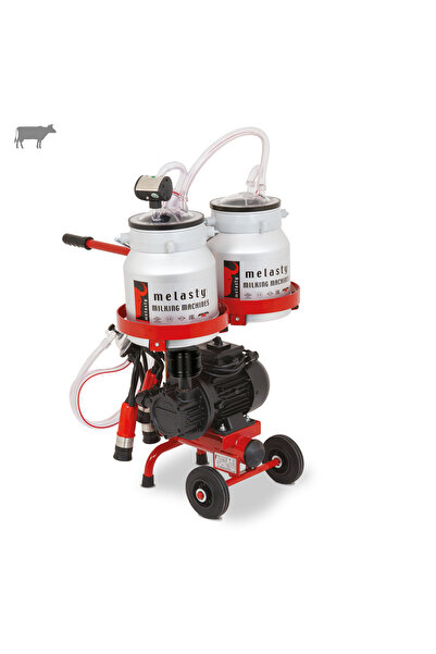 Melasty Micro Tekli İnek Süt Sağma Makinesi (Çift Güğümlü) (Alüminyum-Kauçuk)...