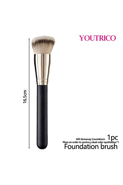 Youtrico مجموعة فرش مكياج مكونة من قطعة واحدة (أحمر الخدود، كريم الأساس، ظلال...