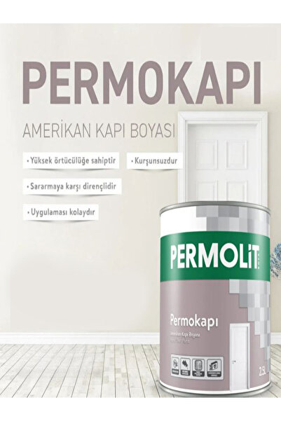 Permolit Permokapı Amerikan Kapı Boyası Krem 0.75 Lt.