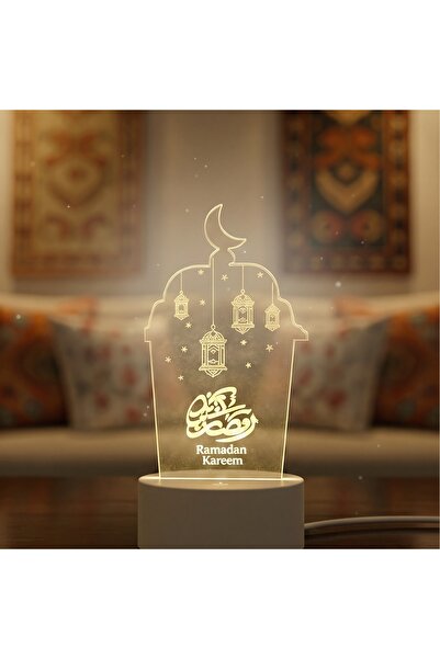 Generic USB 3D Creative Visualization LED Night Light Ramadan Kareem Lanterns...