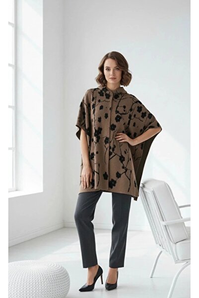 Uludağ Triko Περούκα με κουκούλα με ανάγλυφο βιζόν