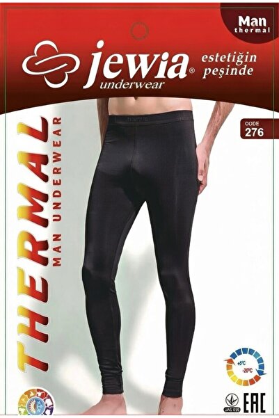 Jewia Black Men's Thermal Tights