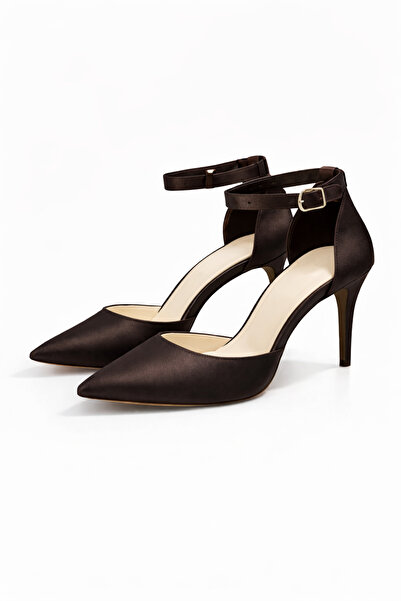 CRAFT MODA حذاء نسائي بكعب رفيع ومشبك عند الكاحل ومقدمة مدببة للسهرات