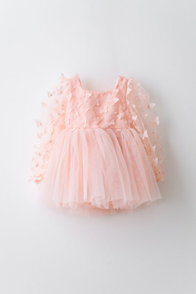 Banamio Rochie tutu din tul cu detaliu fluture 3D Lorelai