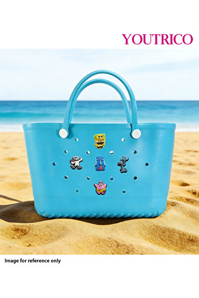 Youtrico مجموعة زينة كرتونية من 5 قطع - إكسسوار لحقيبة الشاطئ