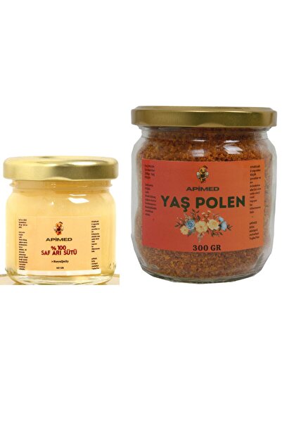APİMED Arı Sütü 40 gr & Yaş Polen 300 gr – İkili Avantajlı Set