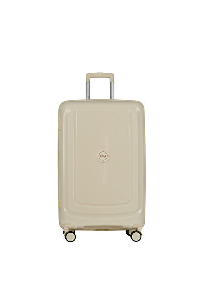 EAGLE EXPRESS حقيبة سفر كليفتون PP الصلبة ذات العجلات - 24 بوصة - أبيض ثلجي