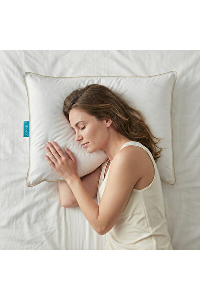 OTHELLO Soffica Pamuk Kumaş 15 Gıdık Kaz Tüyü Yastık 50x70 Cm