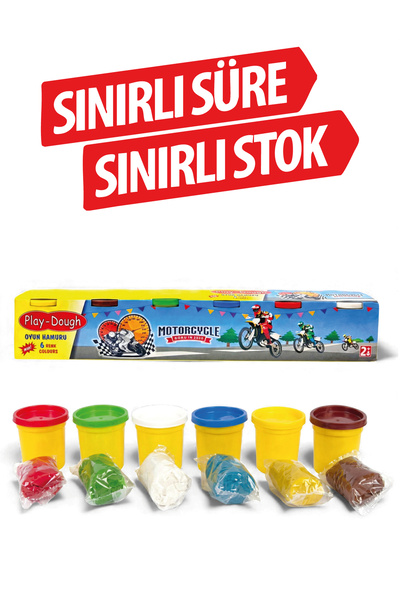 HEROES DOUGH 6'lı Oyun Hamuru Seti - Mini Boy Renkli Okul Öncesi Eğitici Hamur