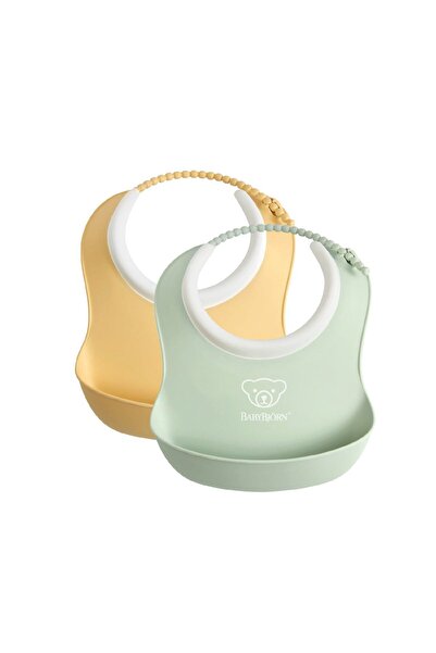 BabyBjörn 2´li Mini Yumuşak Mama Önlüğü Powder Yellow / Green