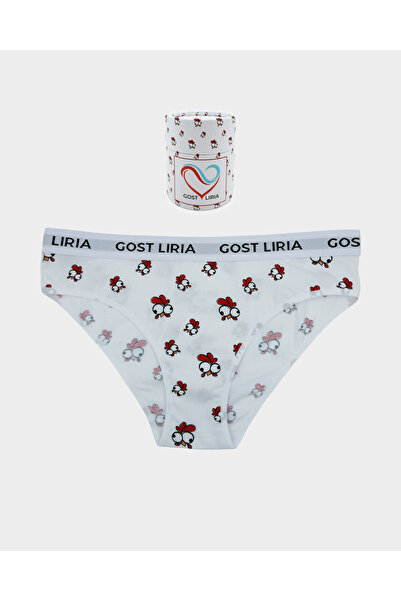 GOST LİRİA - Chicken Desenli Kadın Slip Külot