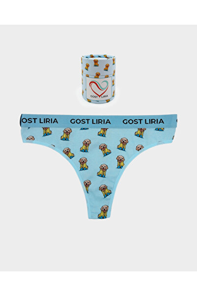 GOST LİRİA Γυναικεία στρινγκ εσώρουχα με χαριτωμένο σχέδιο σκύλου