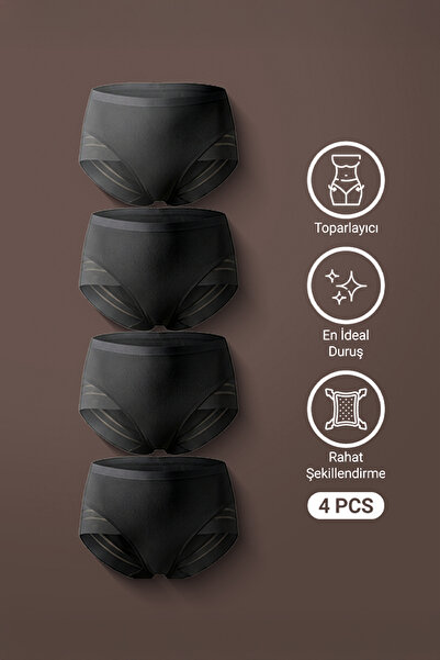 AUW Chiloți corset pentru femei T efect modelator Micro-Tulle, fără urme, pac...