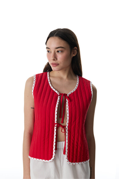 Penti Red Magnifique Vest Pajama Top