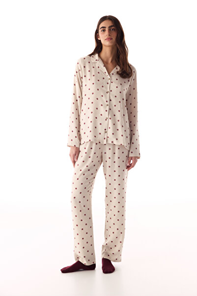 Penti Multi-Colored Freya Printed Shirt Pants Pajama Set
