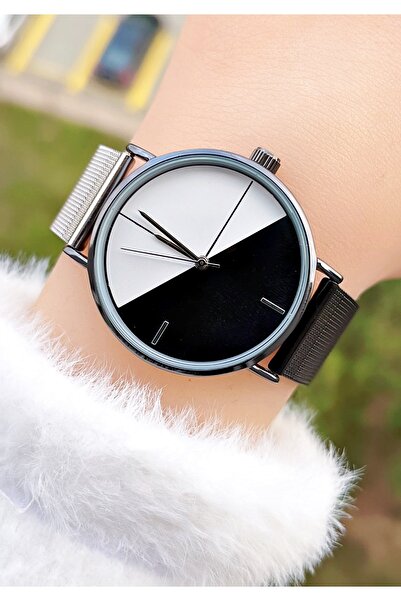 Weluxa Dual Color Straw Cord and Dial Design Women's Wristwatch