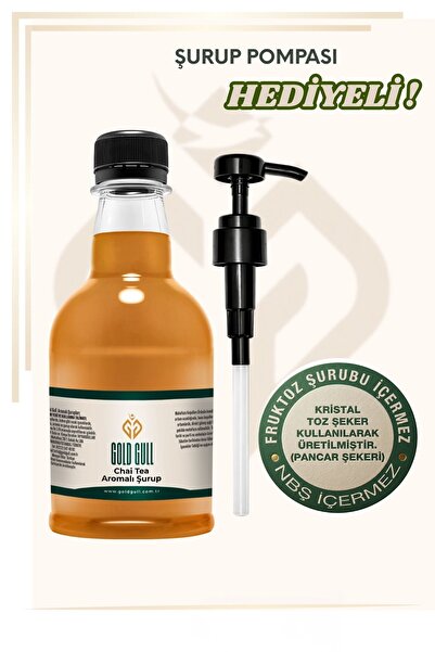 gold gull Chai Tea Aromalı Kahve ve Meyve Şurubu 300 ml