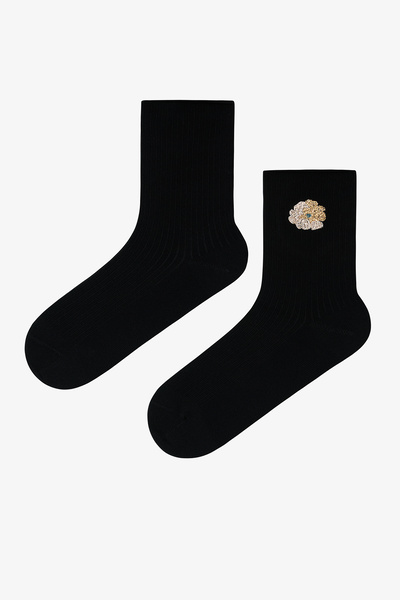 Penti Black Glam Bloom 2-Piece Socks