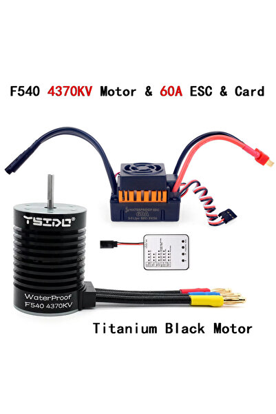 Choice F540 4370KV 60A بطاقة 1:10 1:12 1:14 قطعة RC مقاومة للماء محرك F540 33...