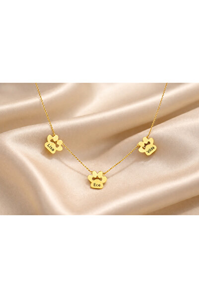 Soleildor 925 ayar Orijinal Gümüş Kişiye Özel Ayak İzi İsimli Gümüş Kolye