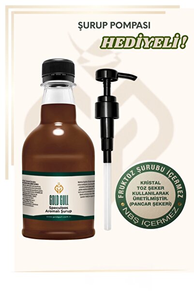 gold gull Speculoos (lotus Bisküvisi Tadında) aromalı Kahve Ve Meyve Şurubu 3...