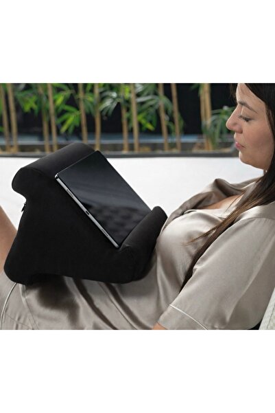 WHITEBLANCO تابلت أسود - وسادة هاتف وحامل كتب