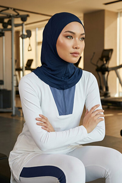 Aisha's Design Bonetă Hijab, TB-5, Albastru închis