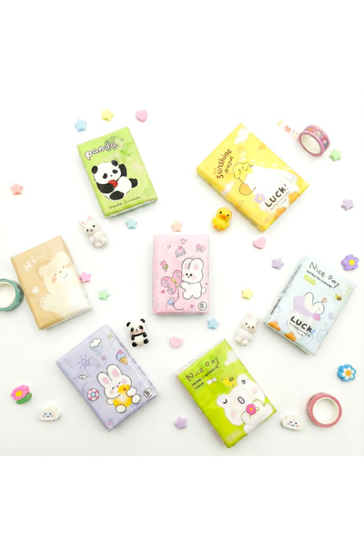 repro design Sevimli Desenli Karışık Renkli Cep Mendili 1 Adet Stok Durumuna ...