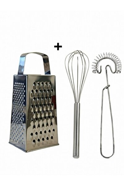 IKEA 2 Parça Çelik Rende + 2 Li Çırpıçı Çelik