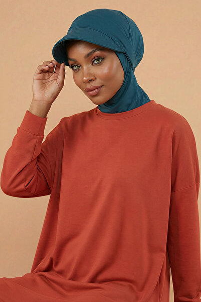 Aisha's Design Сваляема шапка с козирка, тюрбан, B-82, бензин