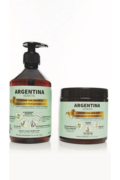ARGENTİNA KERATİN Keratin & Dökülme Önleyici At Kuyruğu Şampuan 500 ml & Arga...