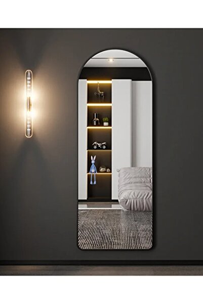 Generic مرآة كاملة الطول 50x160سم مع حامل مقوس، مرآة أرضية، مرآة حائط، معلقة/...