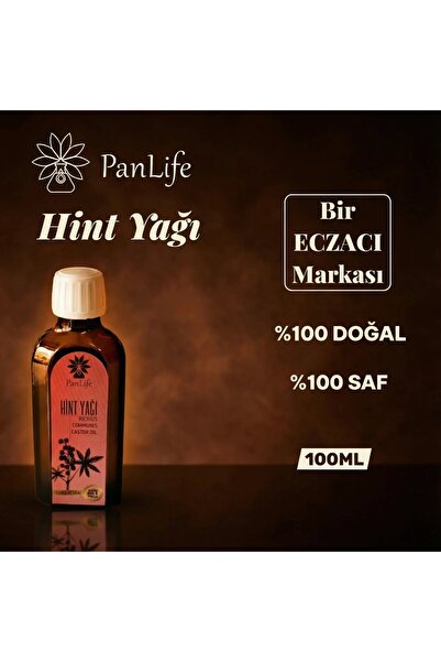 PANLİFE Hint Yağı 100 ml – %100 Saf ve Doğal Castor Oil | Cilt & Saç Bakım Yağı