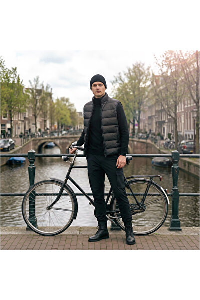 Penelope 100% Goose down Aurora Men's Vest - Black/Xl