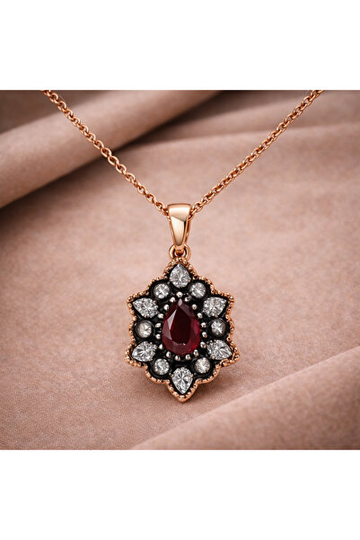 Ariş Damla Yakut Elmas Kolye