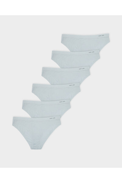 GOST LİRİA - Premium Bambu Kadın Slip – 6’lı Paket Beyaz