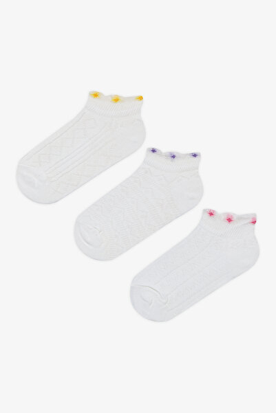 Penti Girl's Floral 3-Piece Booties Socks