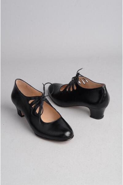 SEÇ KUNDURA Pantofi de dans pentru femei din piele naturală - negru, înălțime...