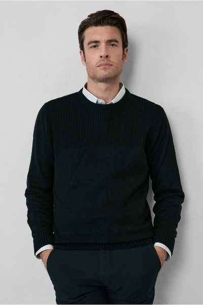 Kiğılı Велосипедна комір Regular Fit з візерунком трикотажний светр