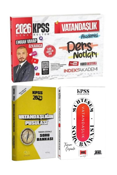 İndeks Akademi 2026 İndeks Akademi KPSS Emrah Vahap Özkaraca Vatandaşlık Ders...