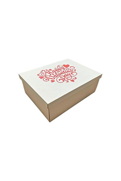 KOLİ KOLAY Happy Valentines Day Baskılı Sevgililer Günü Hediye Kutusu 40x30x15cm