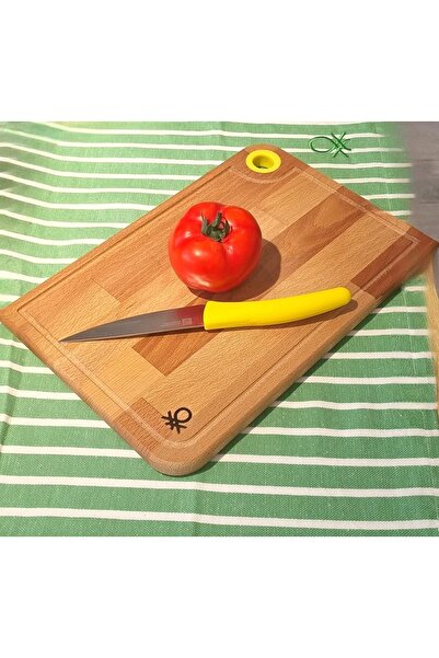 Benetton Home Be-kct0055-s wooden cutting board-22*33 cm yellow