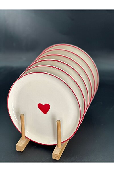 Genel Markalar 21 x 21 4 Adet Kalpliı 21cm Pasta Tabağı Seramik Pasta Tabağı ...