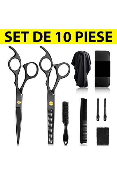 Regal Bliss Foarfece profesionale de tuns si filat ®,10 piese, 17 cm