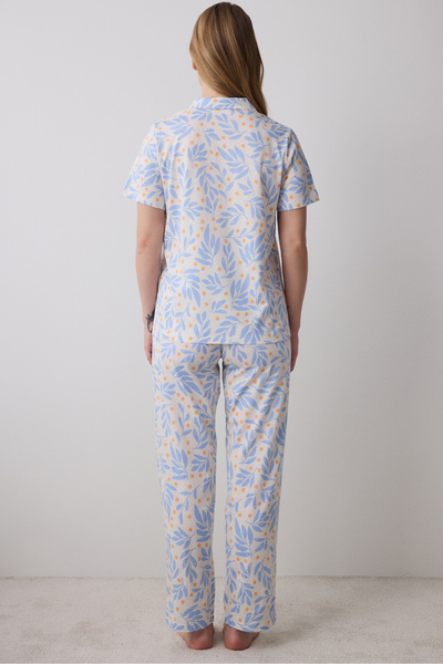 Penti Ella Cotton Multicolor Shirt Pants Pajamas Set