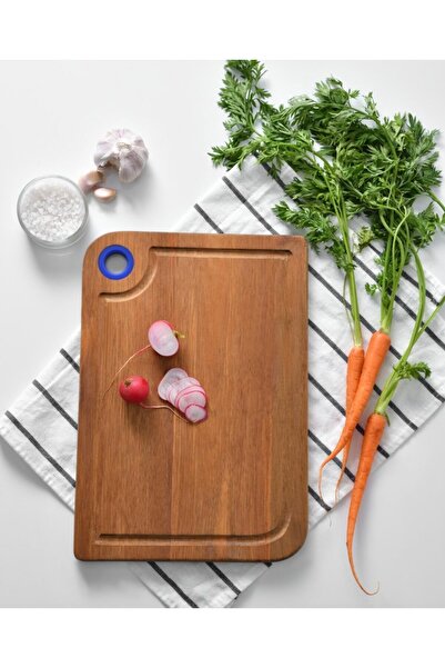 Benetton Home Be-Kct0055-M Wooden Cutting Board-22*33 cm Blue